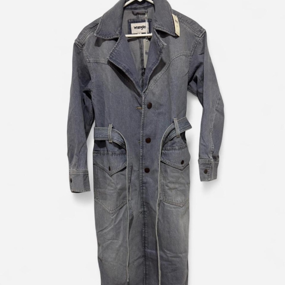 Wrangler Women’s western Denim Trench Coat NWT - Picture 6 of 8